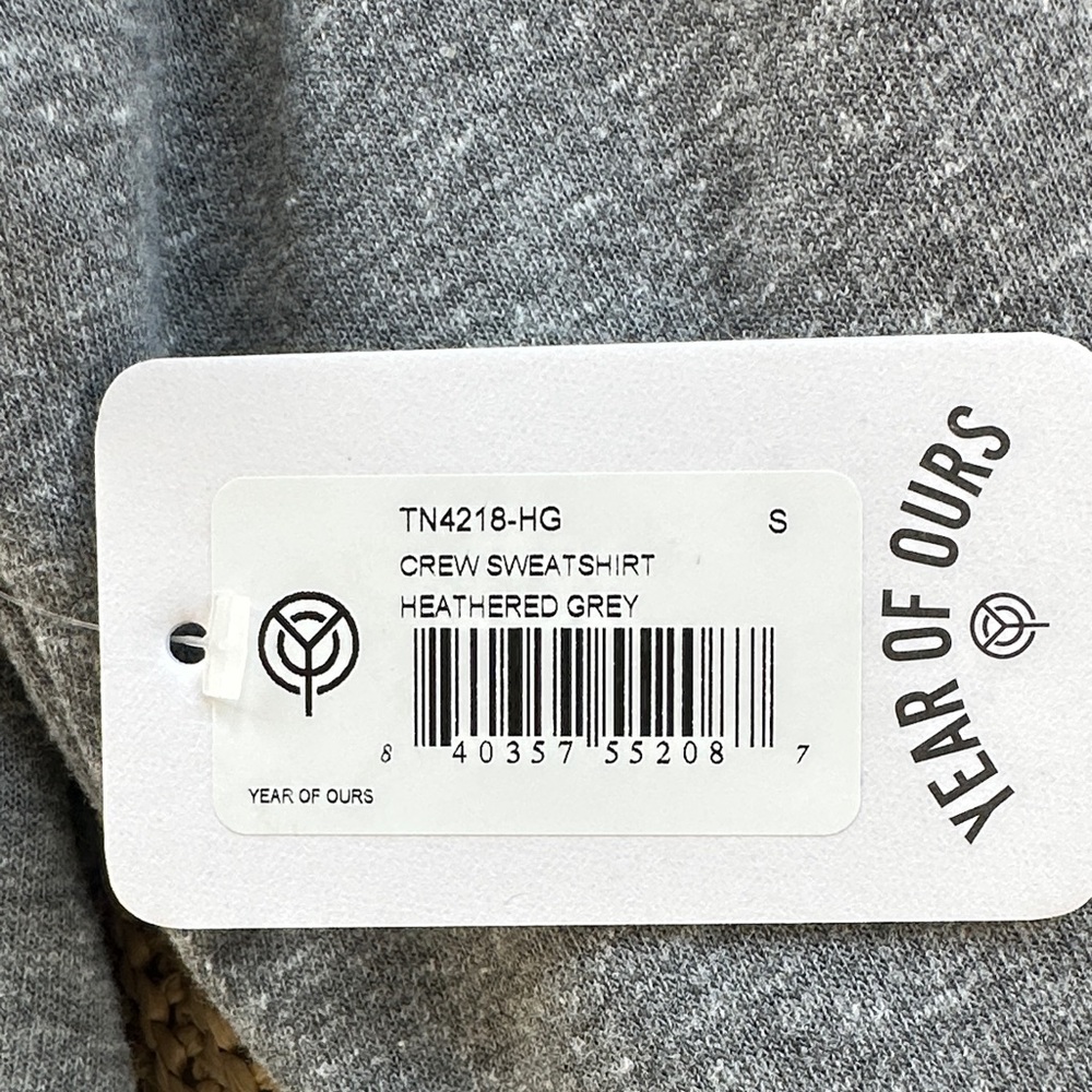 Year of Ours Heathered Gray Pullover Tee - Picture 4 of 4